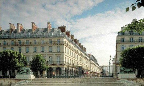 Westin Paris Vendôme - View from Tuileries Garden with Place Vendôme in back