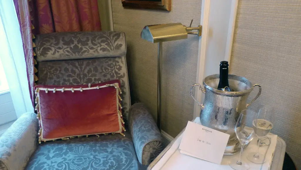 The St. Regis Florence Review gold status welcome gift