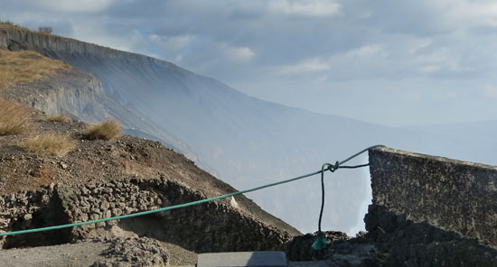 The rim of the Masaya Volcano