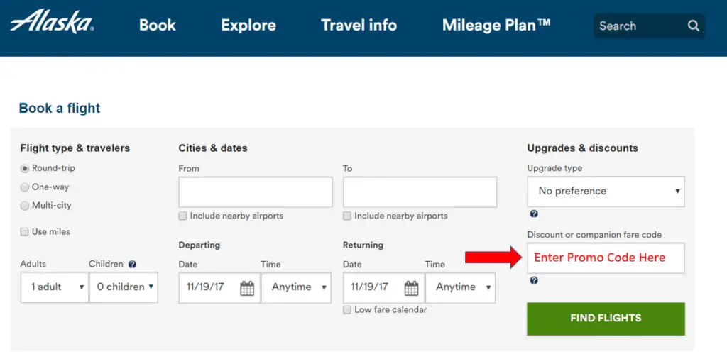 Alaska Airlines Promo Code Mileage Plan Offers 2018 