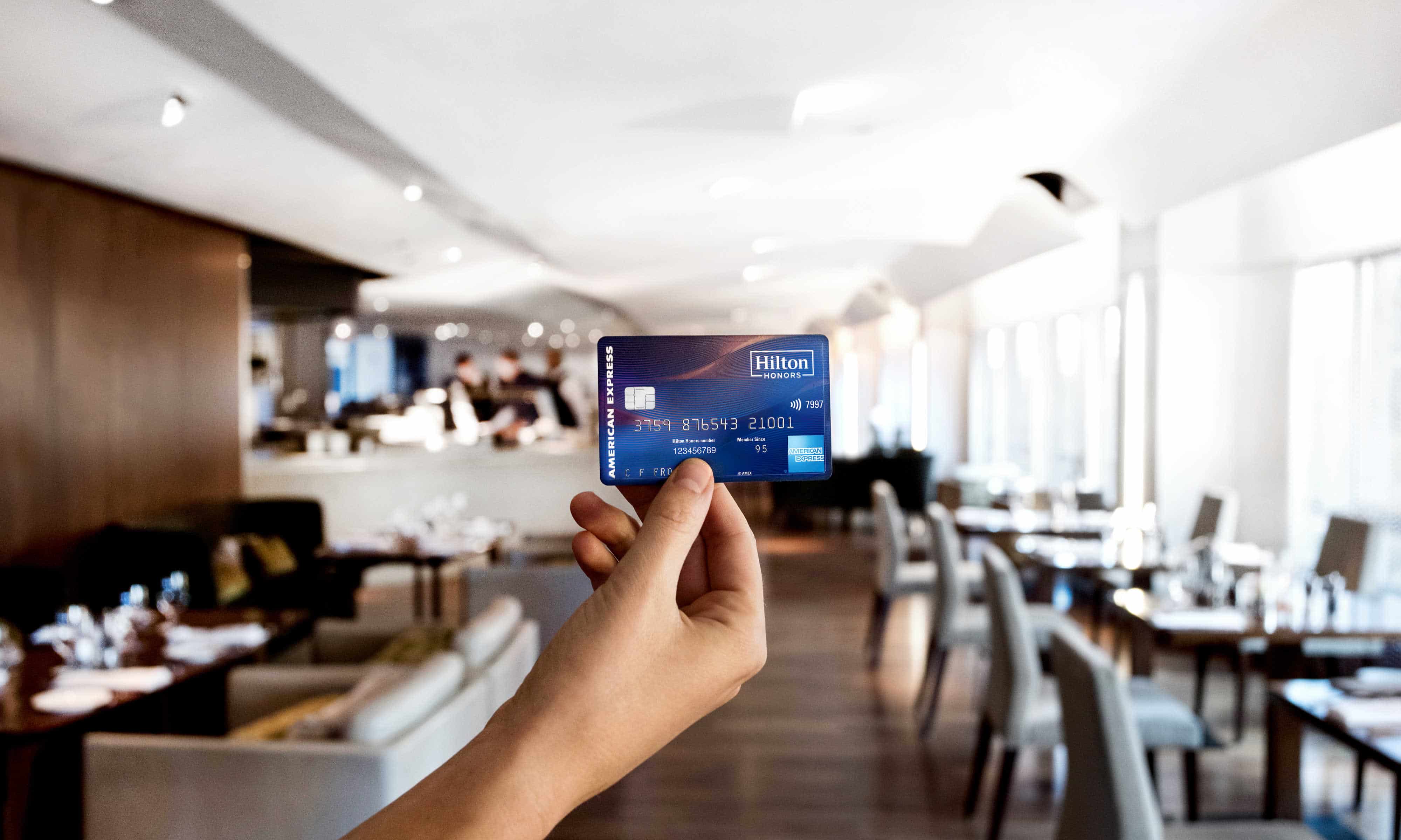 hilton honors credit cards by american express