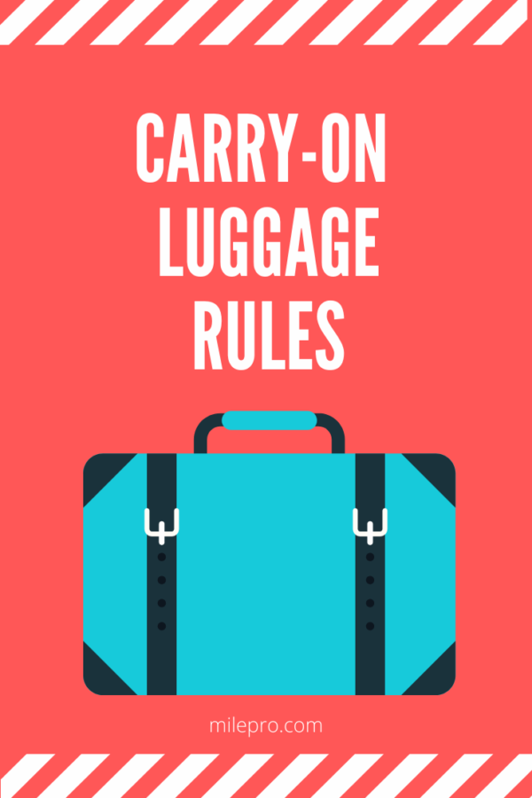 Airline CarryOn Luggage Rules