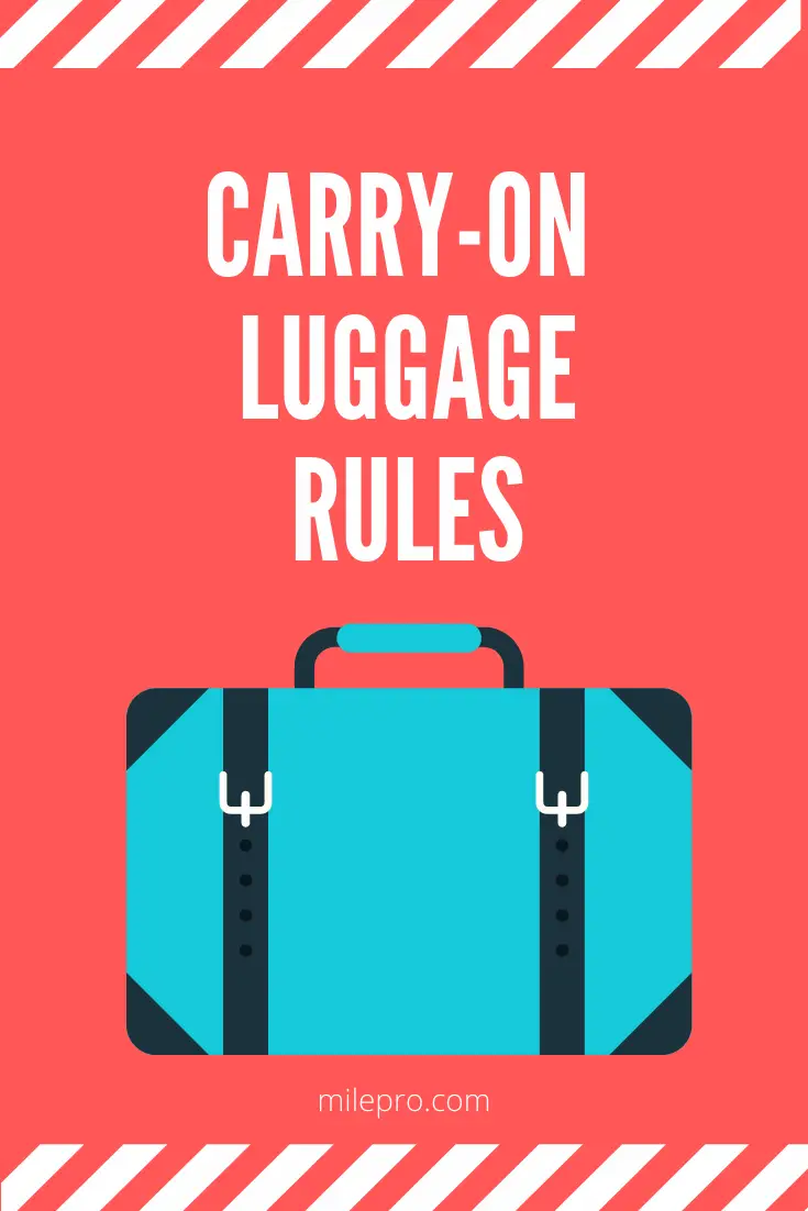 Carry On Luggage Rules