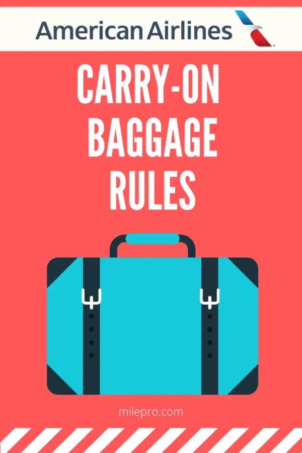 american airlines suitcase rules