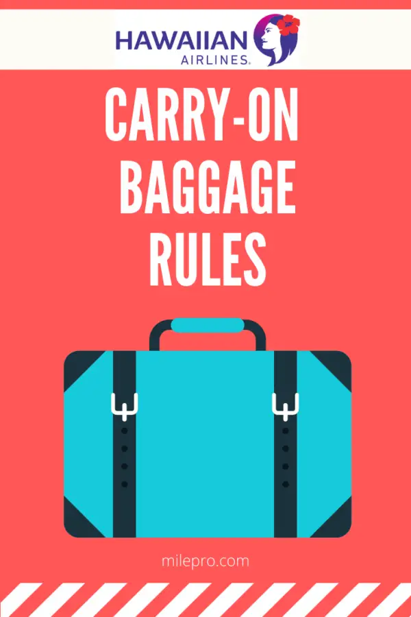 Hawaiian Airlines CarryOn Policy Everything You Need to Know