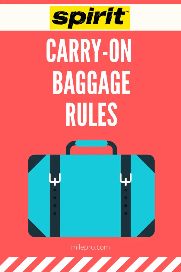 Spirit Airlines CarryOn Rules Everything You Need to Know