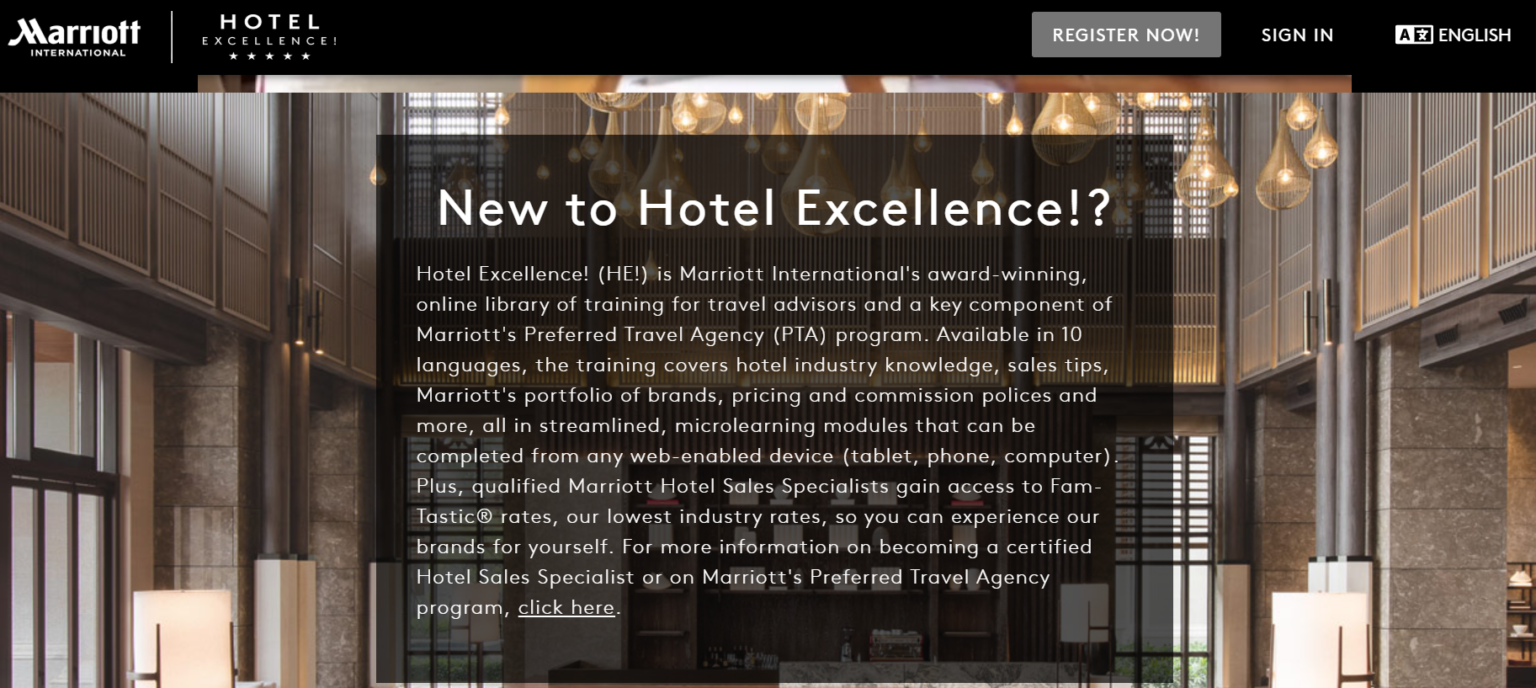 marriott hotel travel agent discounts