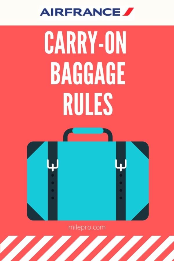 Air France CarryOn Size & Weight Limits What You Need to Know