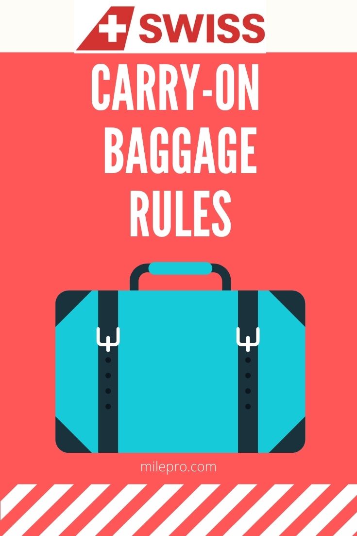 SWISS Airlines Hand Baggage Policy Rules Restrictions