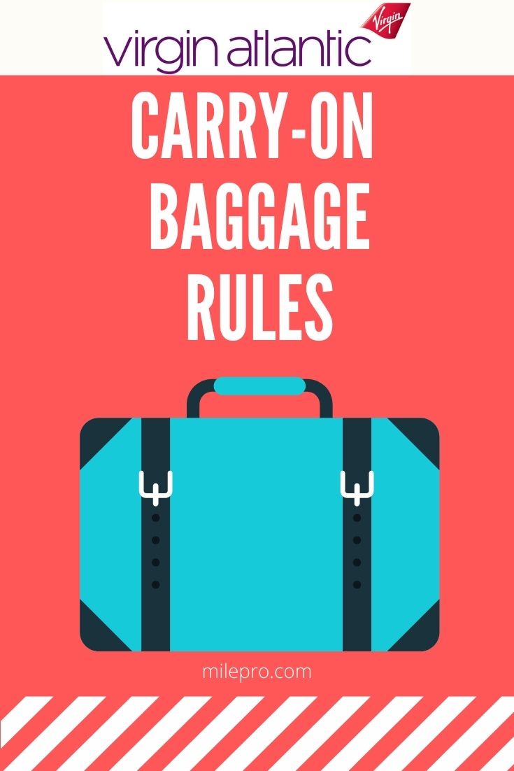 Virgin atlantic cheap hand baggage size