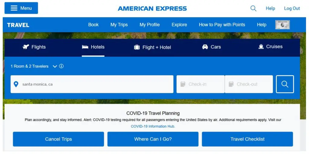 Amex Travel Portal