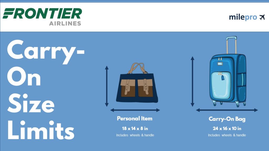 frontier carry on limits