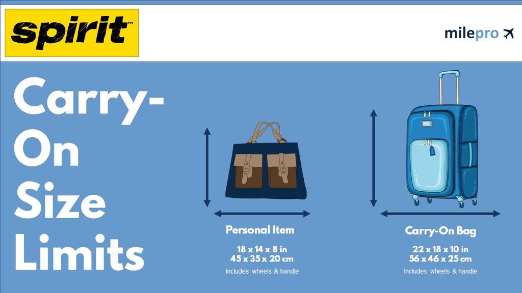 spirit airlines hand baggage weight