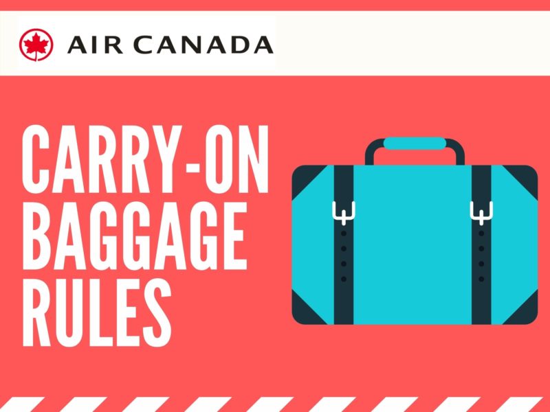 Guide to the Air Canada CarryOn Size, Weight, & Liquids