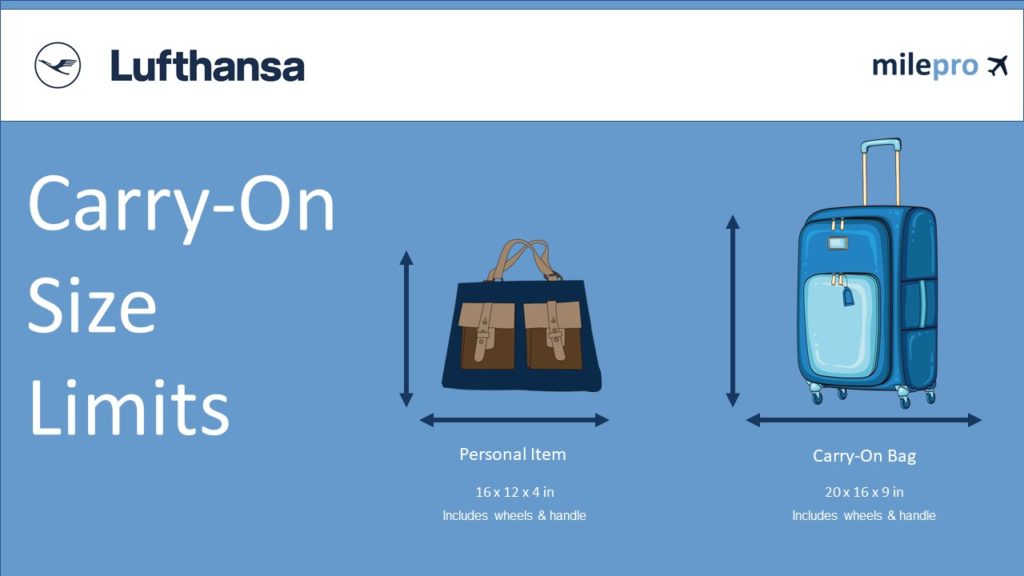 Lufthansa business class hand baggage allowance online