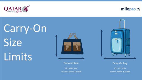Qatar Airways Carry-On Size, Weight and Personal Items