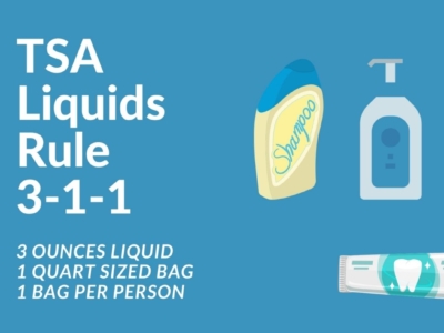 The TSA Liquid Rule for Carry-on Bags (100 ml or 3.4 oz)