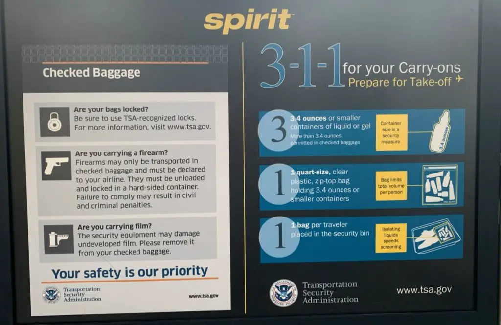 Spirit Airlines 3 1 1 rule