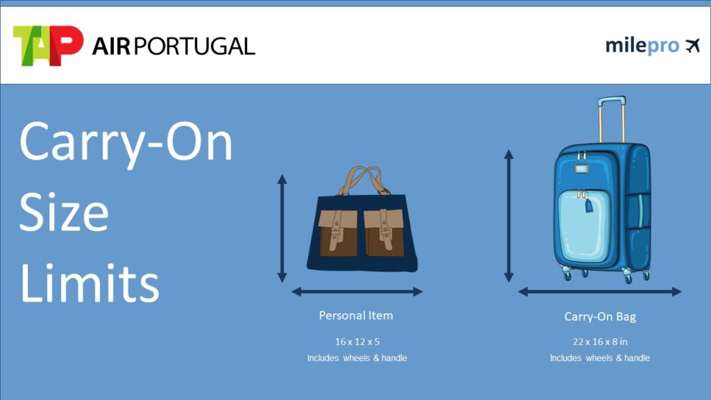 TAP Air Portugal CarryOn Size, Weight, and Liquid Policies