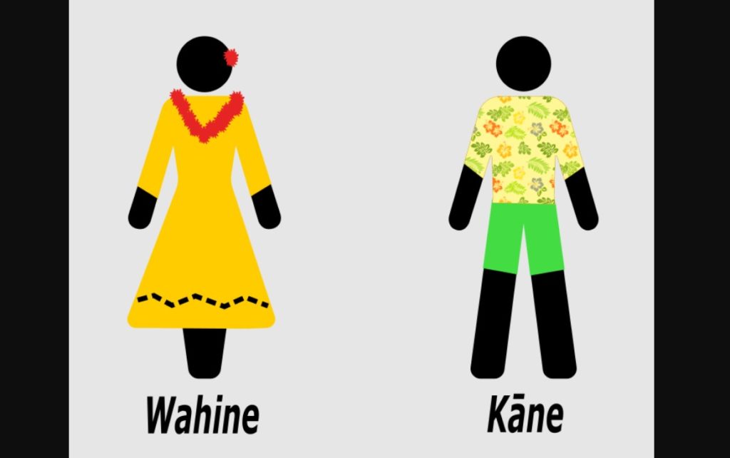 Wahine and Kane Hawaiian Words