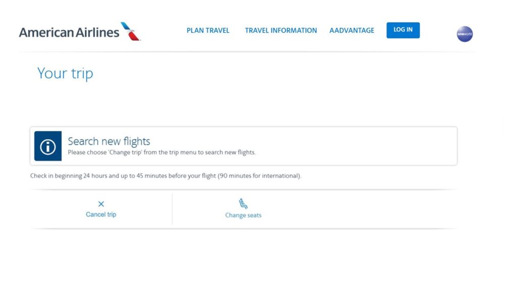 how to cancel american airlines flight