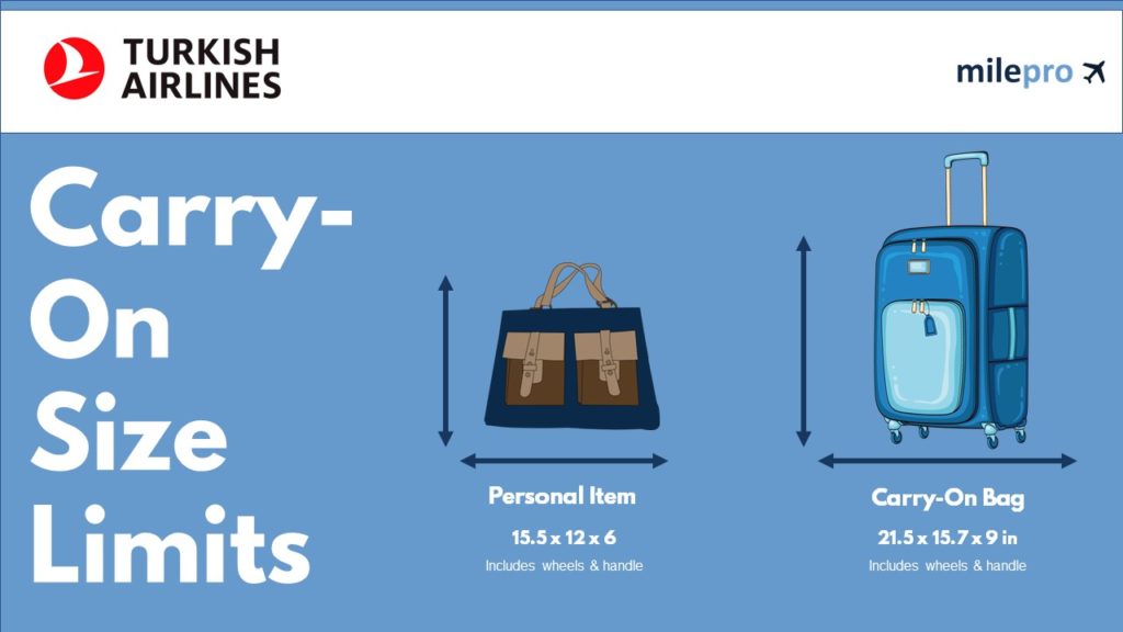 Turkish Airlines carry on baggage size