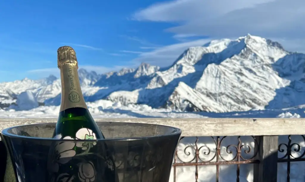 champagne and mt blanc