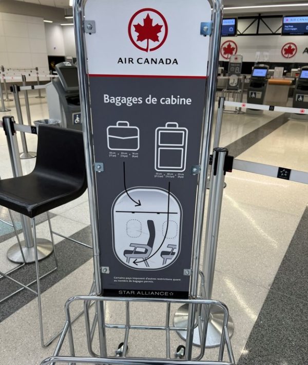 Guide to the Air Canada CarryOn Size, Weight, & Liquids