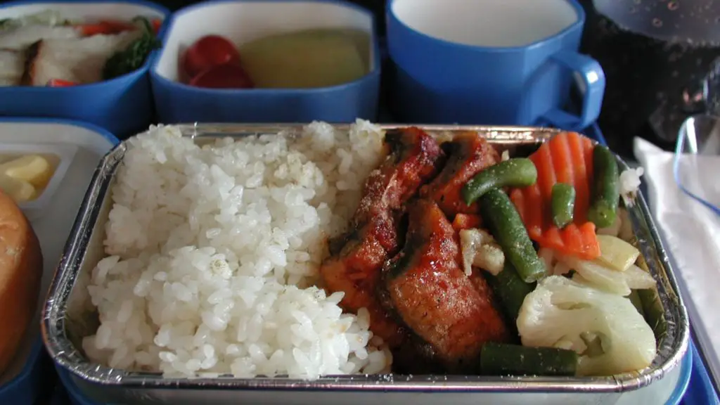 food on plane