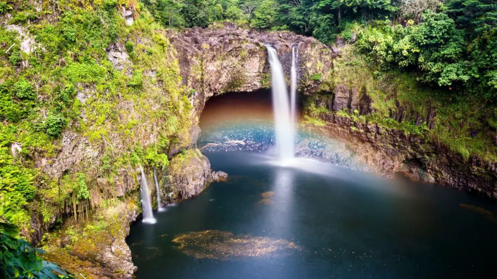Rainbow Falls Big Island Waterfall Hawaii