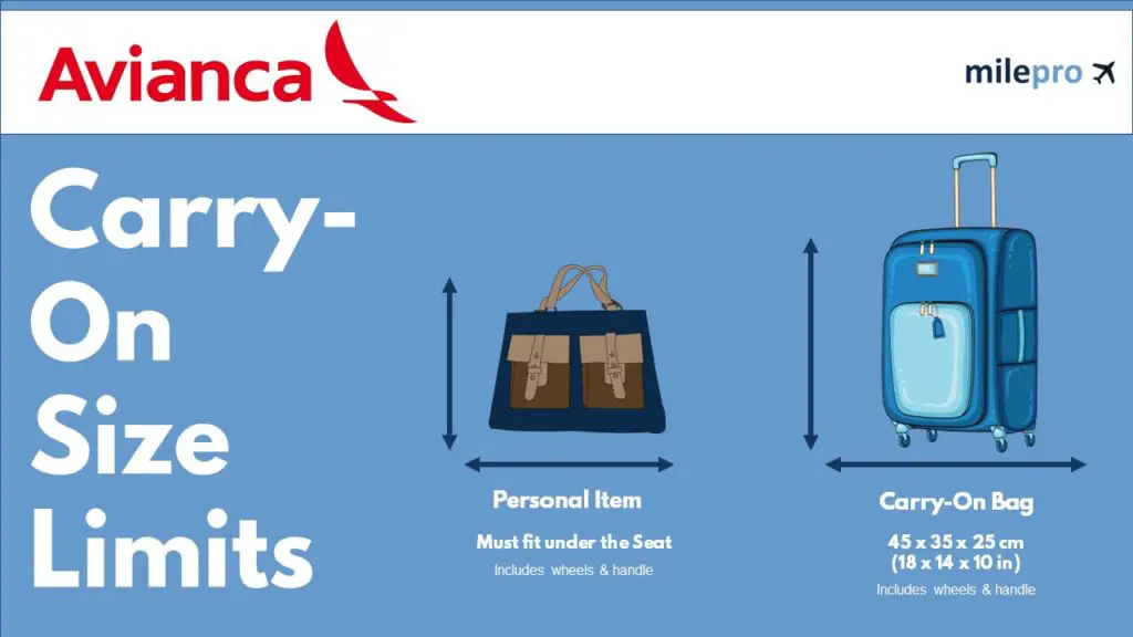 Avianca Airlines Carry on size
