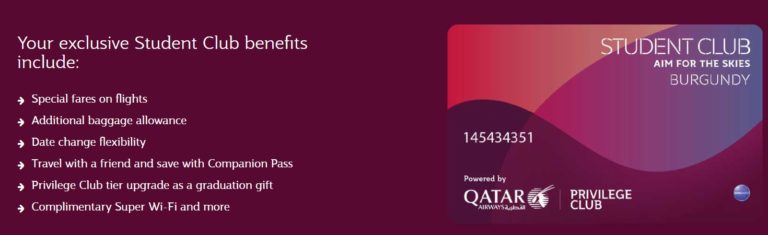 Qatar Airways Student Club - How Students Can Save 20%