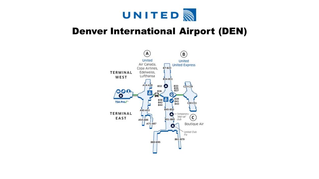DEN United Terminal Map