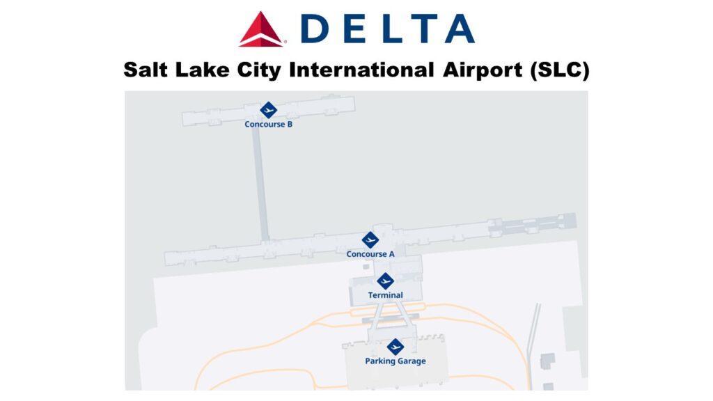 Delta Hub Airport SLC Terminal Map
