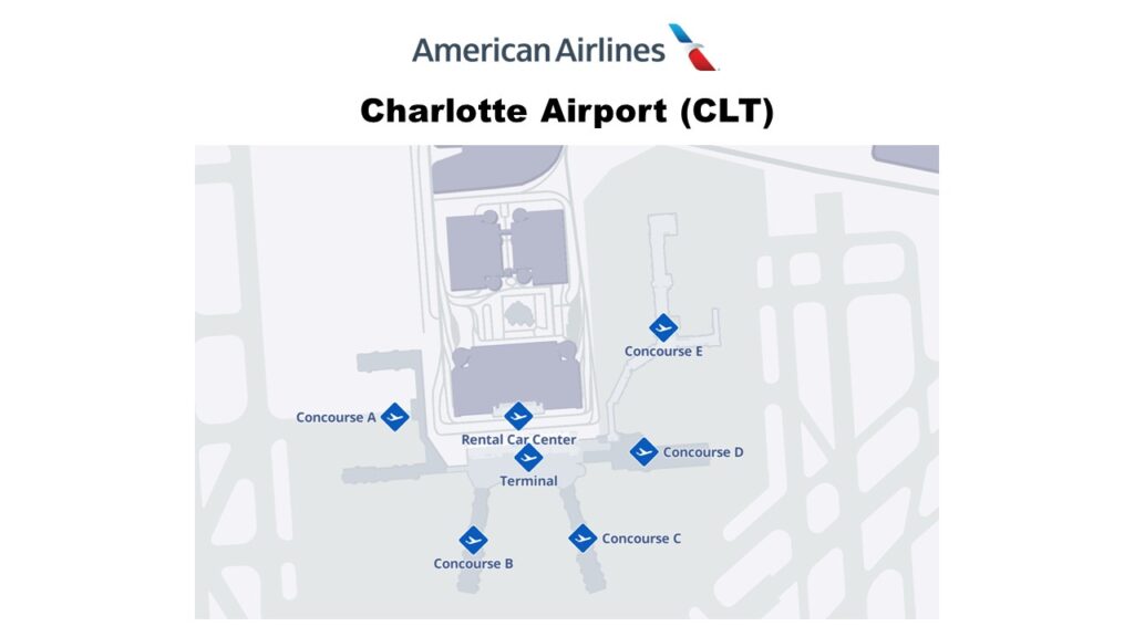 Charlotte Douglas Airport Terminal Map