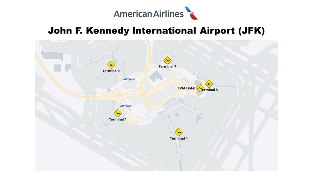 JFK Terminal Map American Airlines