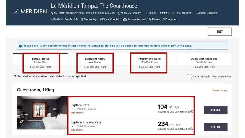 Marriott Employee Discount Code Example Tampa