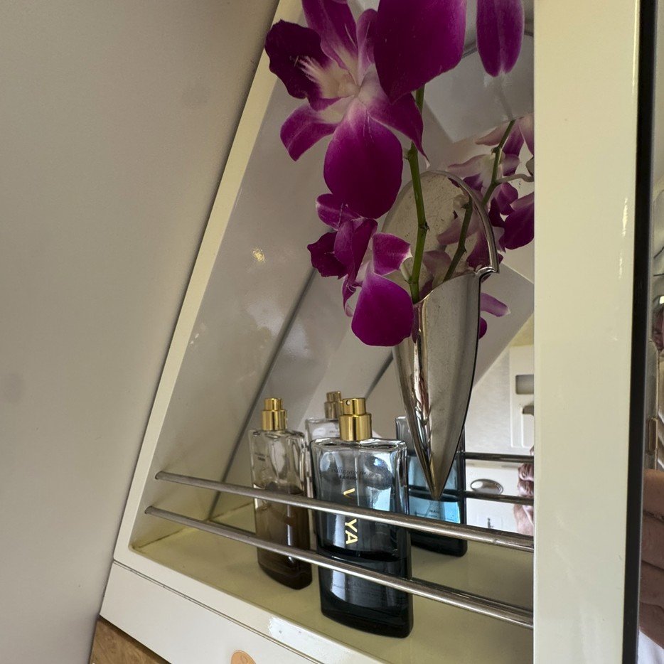 flower in bathroom