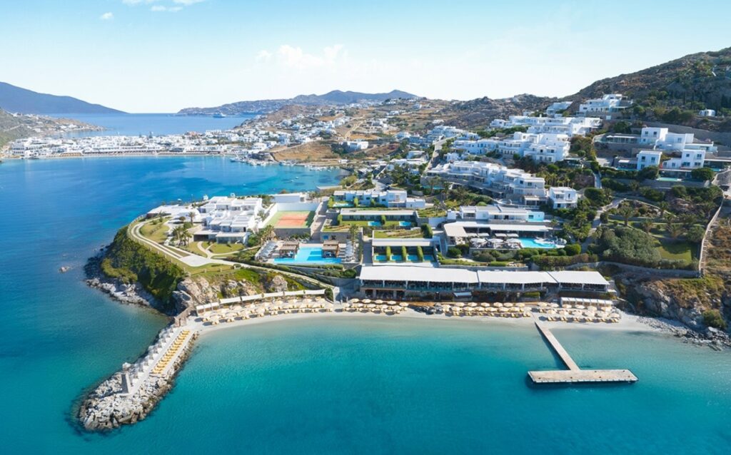 Santa Marina Ariel view with Ornos Bay